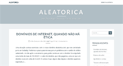 Desktop Screenshot of aleatorica.com
