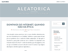 Tablet Screenshot of aleatorica.com